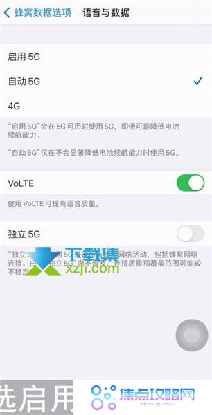 iPhone12手机怎么开启5G蜂窝数据网络